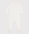 Tutina pigiama a pois in cotone bianco MARSHMALLOW/ EDNA