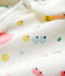 Tutina corta frutti bebè femmina in cotone bianco MARSHMALLOW/bianco MULTICO