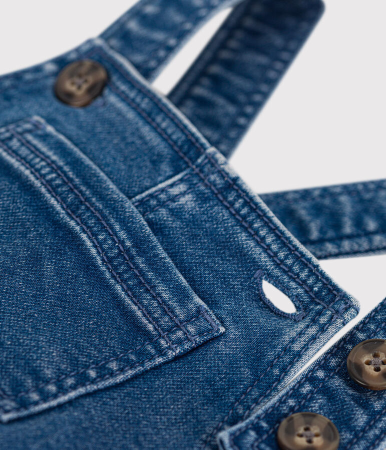 Salopette lunga denim beb&egrave; blu