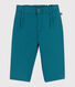 Pantaloni in morbido cotone tinta unita neonato