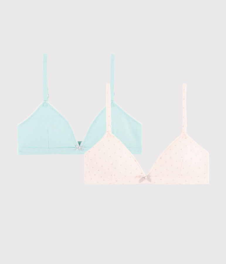 Confezione da 2 reggiseni glitterati ragazza variante 1