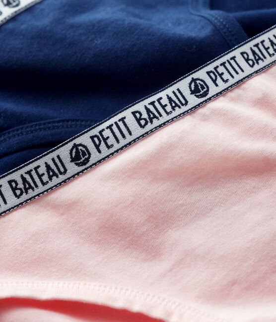 Confezione da 2 slip sportivi bambina in cotone biologico variante 1