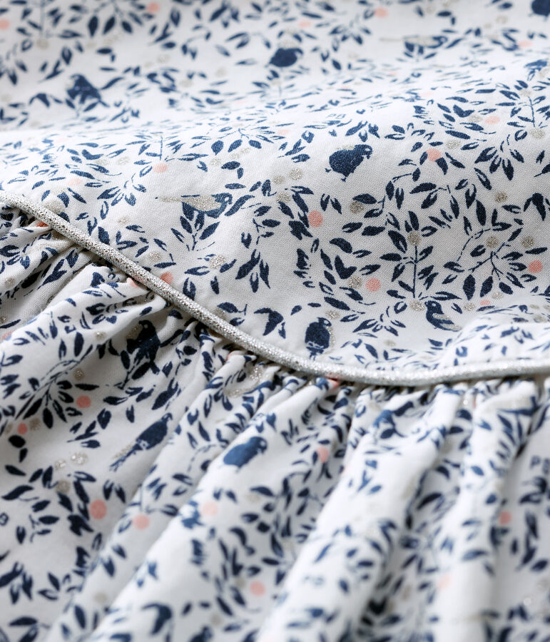 Abito a manica corta beb&egrave; in popeline beb&agrave; femmina bianco/multicolore