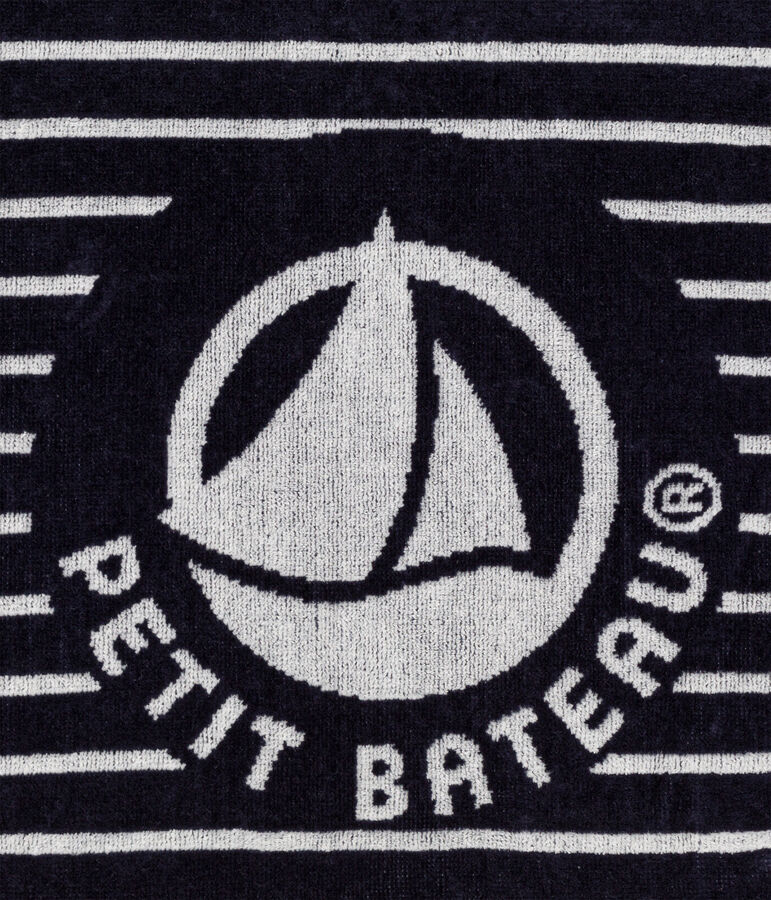 Telo mare blu/bianco