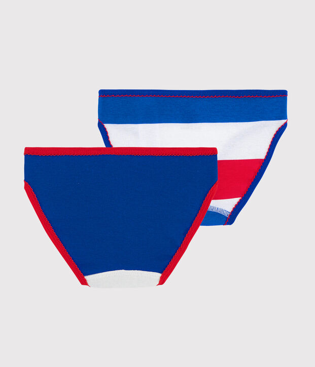 Confezione da 2 slip Made in France bambina multicolore