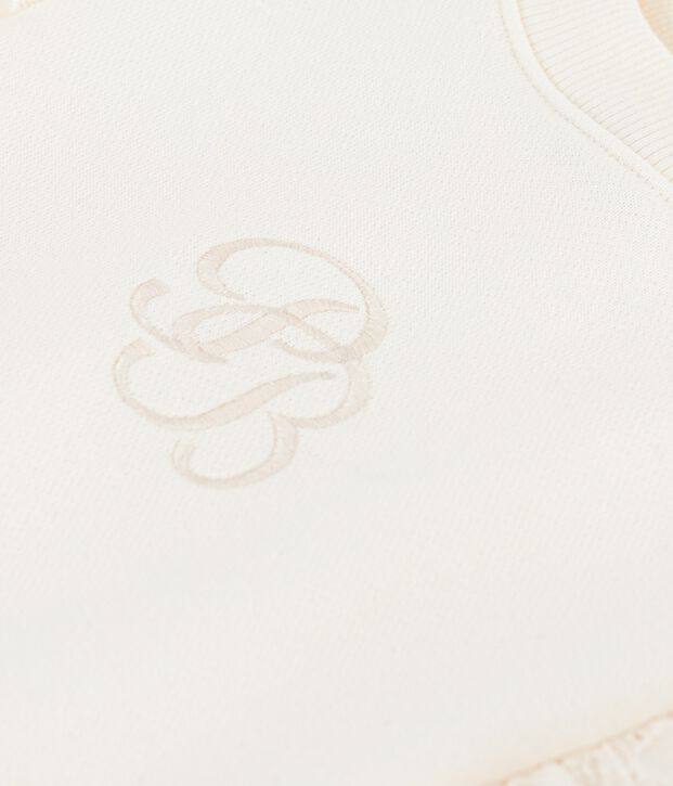 Felpa in cotone bambino MILK