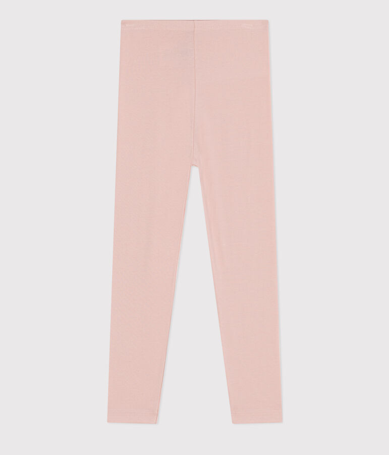 Jeggings bambina in jersey elasticizzato rosa