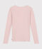 T-shirt a maniche lunghe in lana e cotone donna rosa SALINE