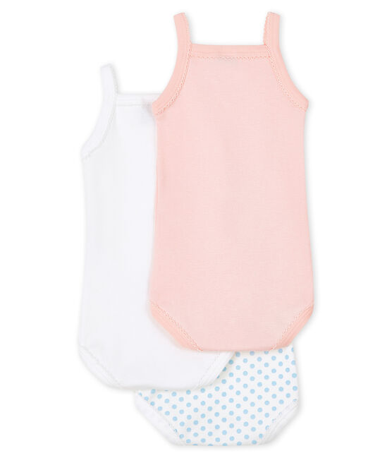 Confezione da 3 body con spalline bebè femmina variante 1
