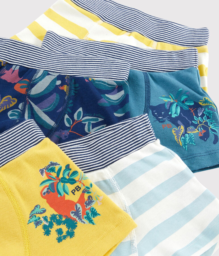 Confezione da 5 boxer fantasia giungla bambino multicolore
