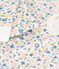 Pigiama bambina in cotone aderente bianco MARSHMALLOW/bianco MULTICO