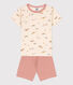 Pigiama corto bambino unisex in cotone con animali