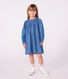 Abito a maniche lunghe in denim bambina