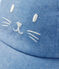 Cappellino in denim bebé femmina/maschio blu DENIM CLAIR