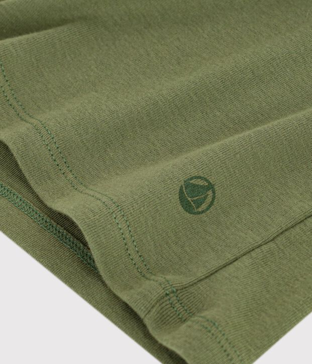 T-shirt a maniche corte in cotone tinta unita donna OLIVINE