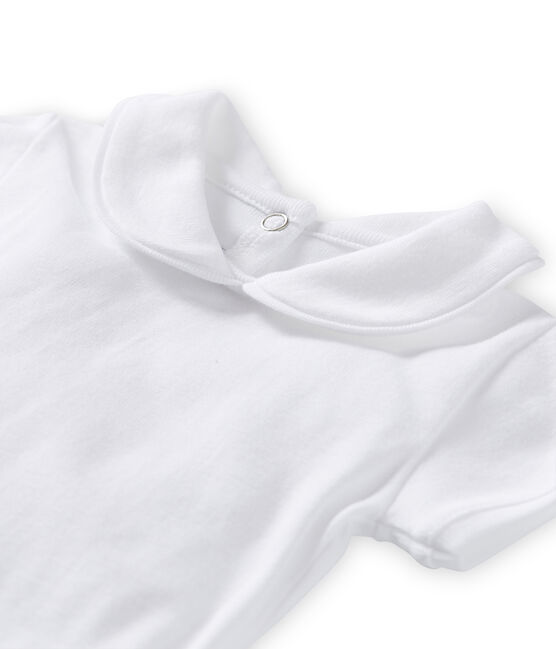 Body per bebè femmina con colletto bianco Lait
