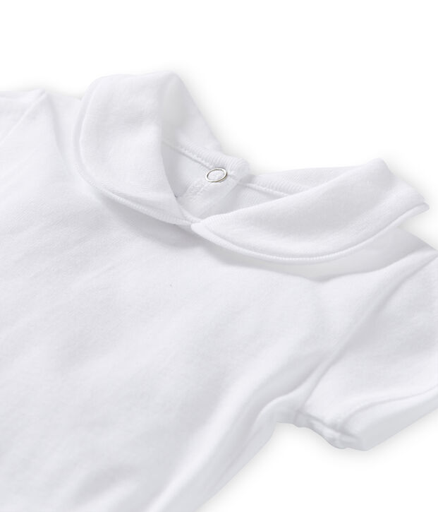 Body per beb&egrave; femmina con colletto bianco Lait