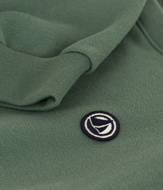 Maglia in tessuto felpato bambino verde CROCO