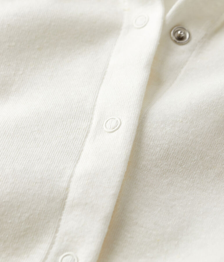 Cardigan in cotone/lino tinta unita Donna bianco