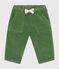 Pantaloni in velluto neonato verde PALMERAIE