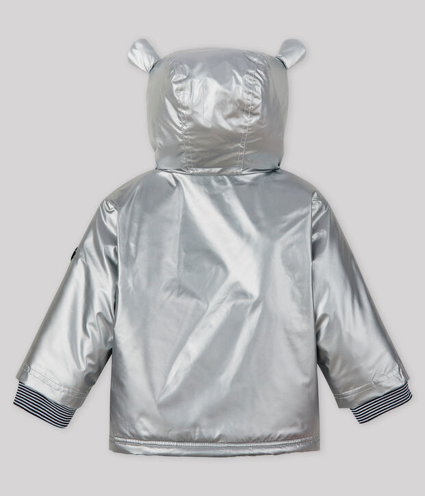 Cerata calda foderata in sherpa beb&egrave; femmina/maschio grigio