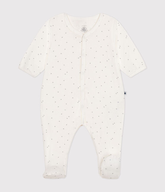 Pigiama in cotone neonato bianco MARSHMALLOW/bianco MISTIGRI