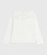 T-shirt a maniche lunghe in cotone tinta unita bambina