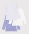 Set di T-shirt a maniche lunghe in cotone a cuori bambina multicolore