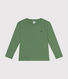 T-shirt a maniche lunghe a costine bambina/bambino