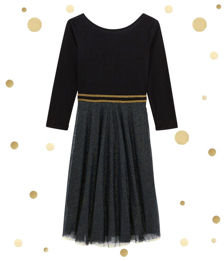 abito doppio tessuto donna nero/giallo