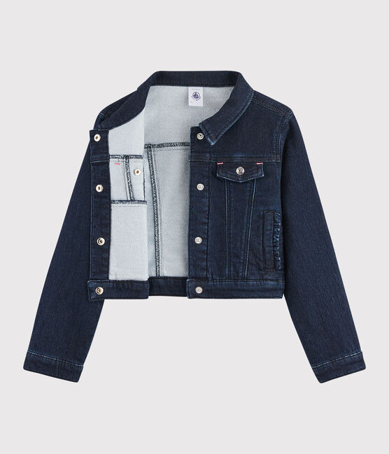 Giacca in denim bambina blu DENIM BLEU FONCE