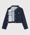 Giacca in denim bambina blu DENIM BLEU FONCE