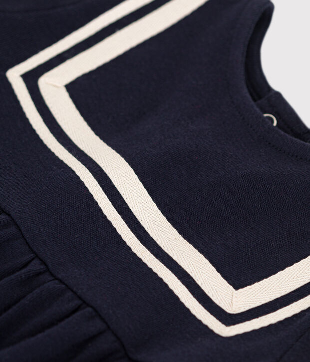 Abito beb&egrave; alla marinara in cotone biologico SMOKING