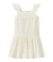 Abito da cerimonia bambina pizzo e cotone bianco MARSHMALLOW