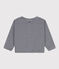 Cardigan neonato in cotone  blu SMOKING/bianco MARSHMALLOW