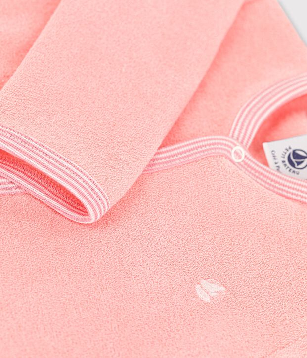 Tutina pigiama beb&egrave; in spugna. rosa