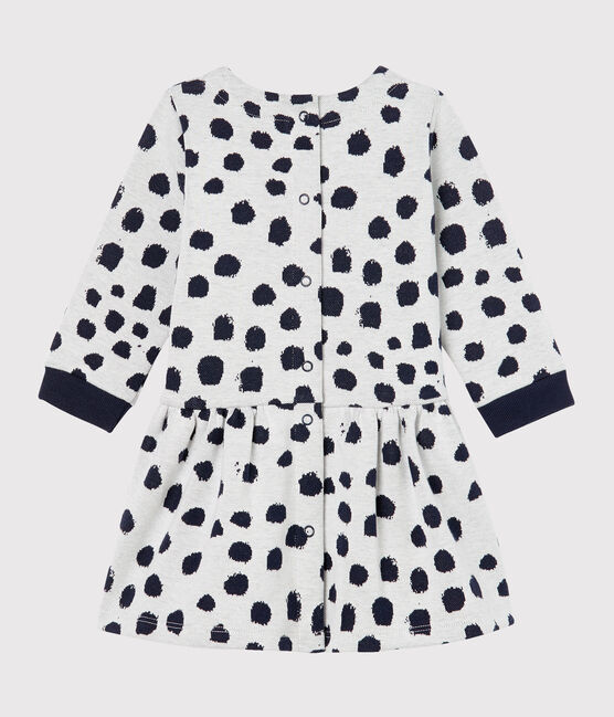 Abito a maniche lunghe da bebè femmina Jean Jullien bianco MARSHMALLOW/ DOTTIES