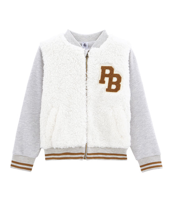 Blouson per bambino grigio BELUGA CHINE