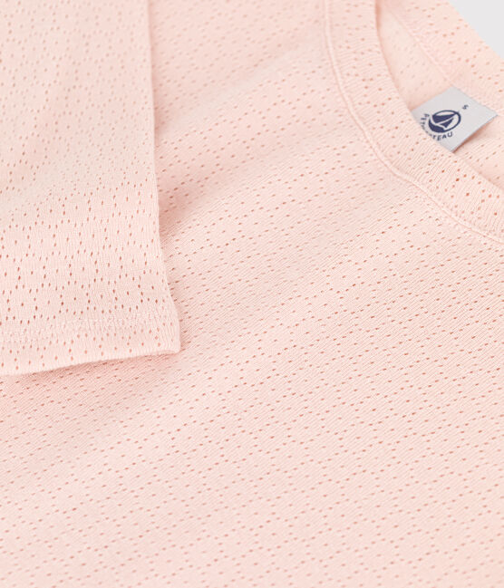 T-shirt L'ICONIQUE girocollo in cotone Donna rosa SALINE
