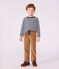 Pantaloni dritti in velluto bambino LATTE