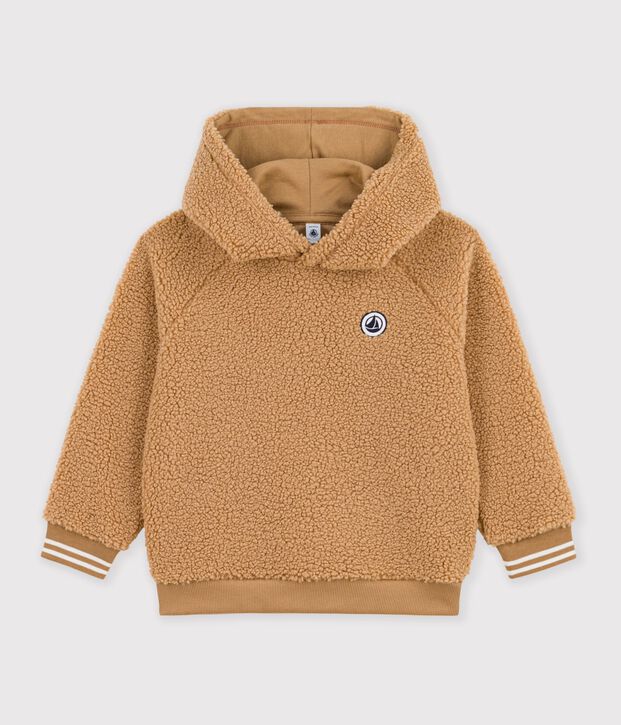 Felpa in sherpa bambino LATTE
