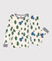 Pigiama bambino unisex in cotone aderente verde AVALANCHE/bianco MEDIEVAL/ MULTICO