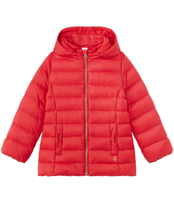 Piumino per bambina con cappuccio rosso FROUFROU