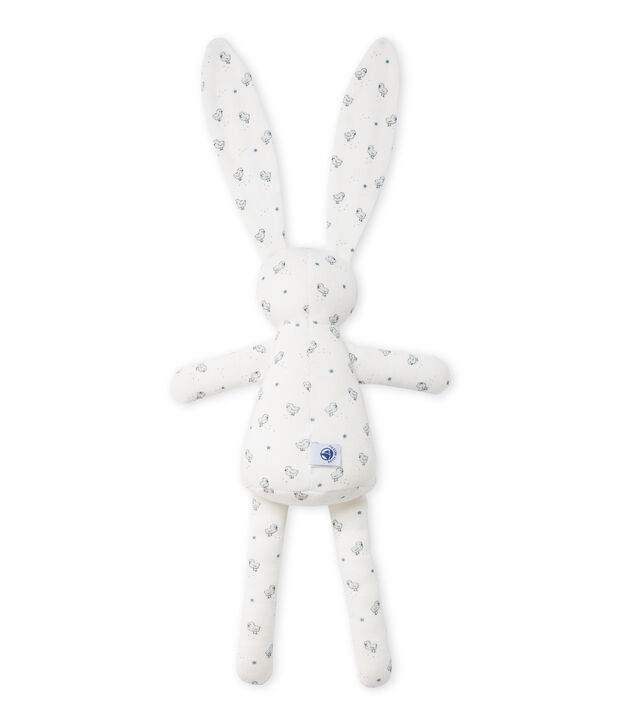 Doudou lapin b&eacute;b&eacute; mixte imprim&eacute; bianco/multicolore
