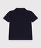 Polo a maniche corte in cotone bambino blu SMOKING