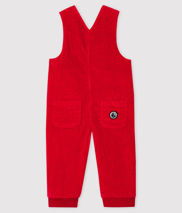 Salopette lunga beb&egrave; maschio rosso