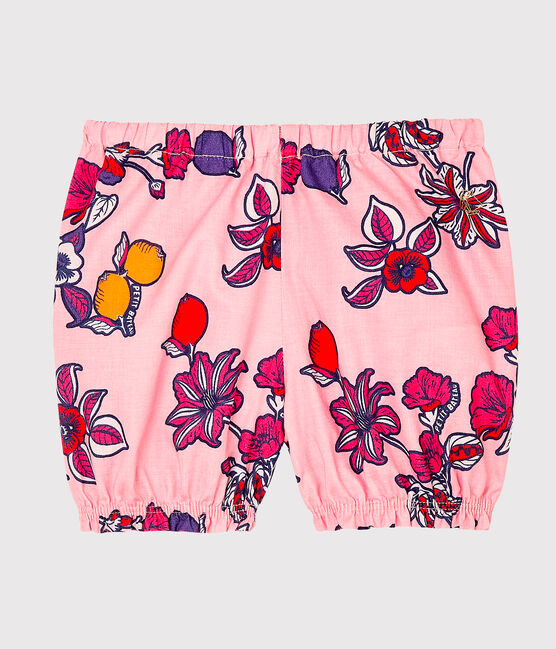 Culotte bloomer bebè femmina fantasia rosa MERVEILLE/bianco MULTICO