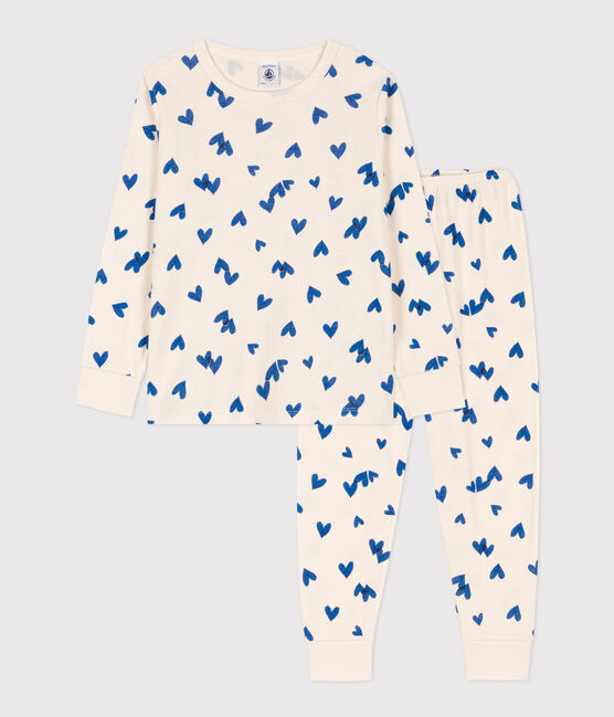 Pigiama bambino unisex in cotone bianco AVALANCHE/ MULTICO