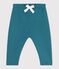 Joggers in cotone tinta unita neonato verde DRAGONFLY