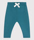 Joggers in cotone tinta unita neonato